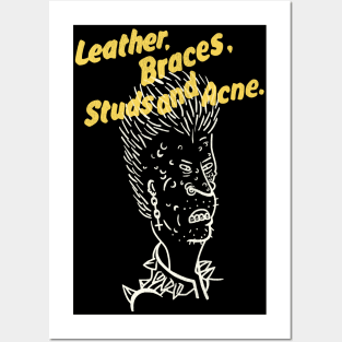 Leather Braces Studs Posters and Art